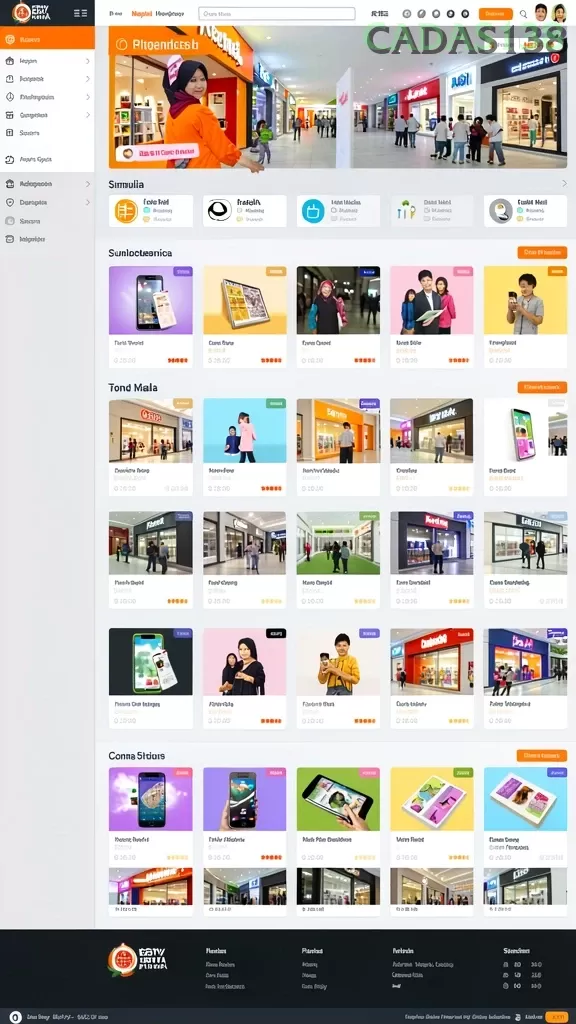 Cuplikan layar 7777W — halaman utama