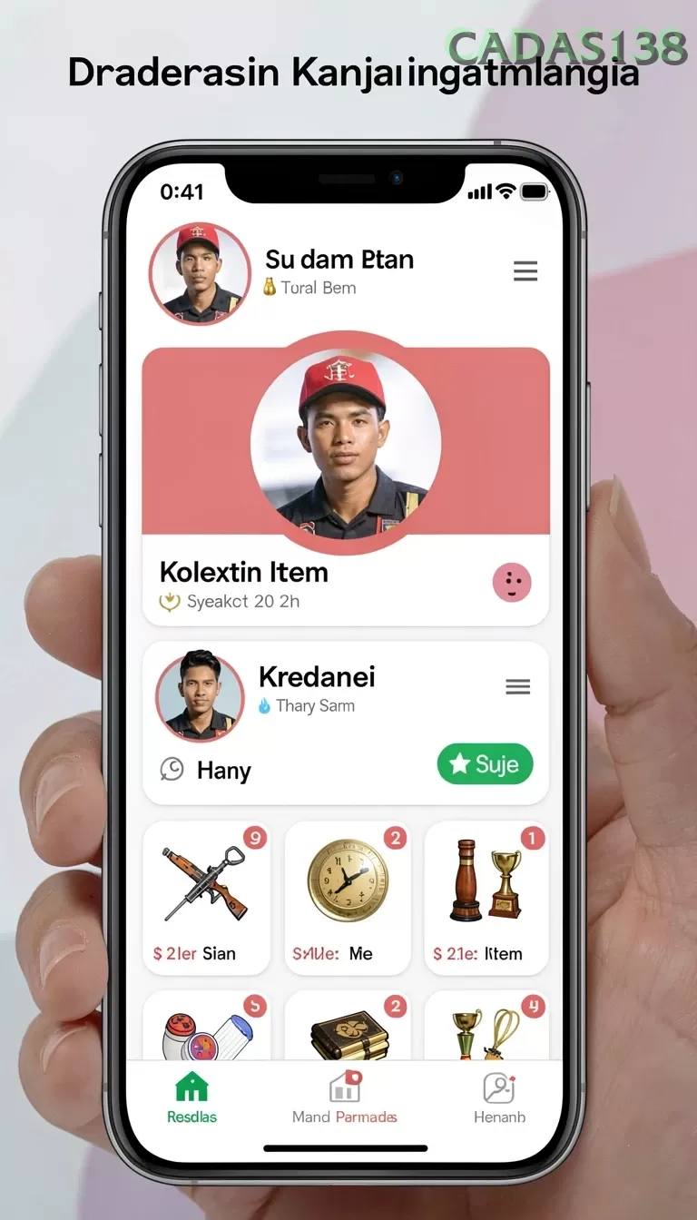 Cuplikan layar 7777W — menu navigasi