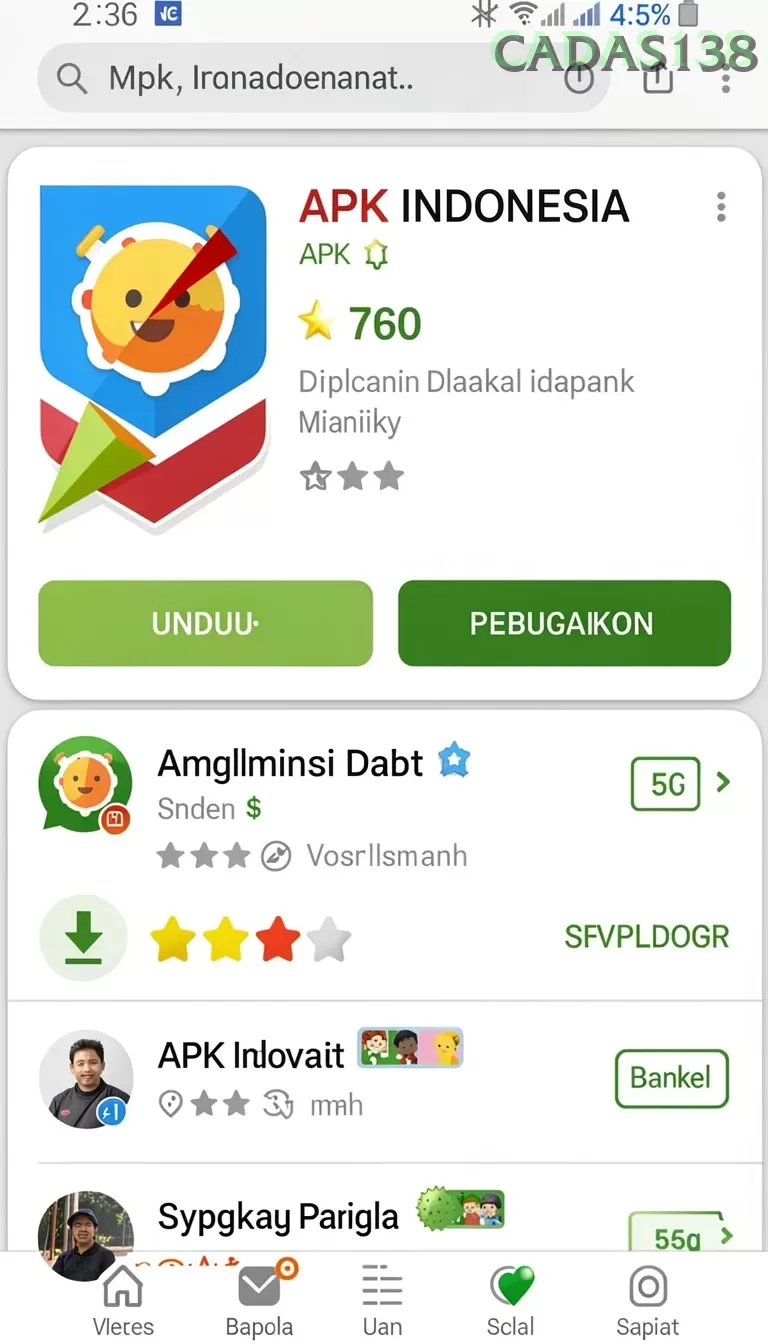Cuplikan layar IDA777 — halaman utama