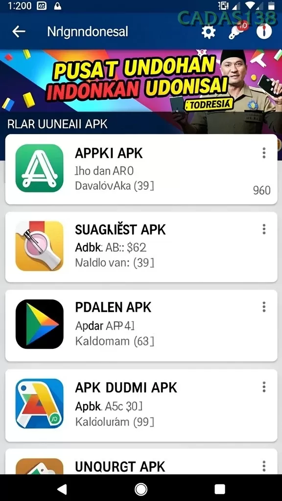 Cuplikan layar QQSLOT — menu navigasi